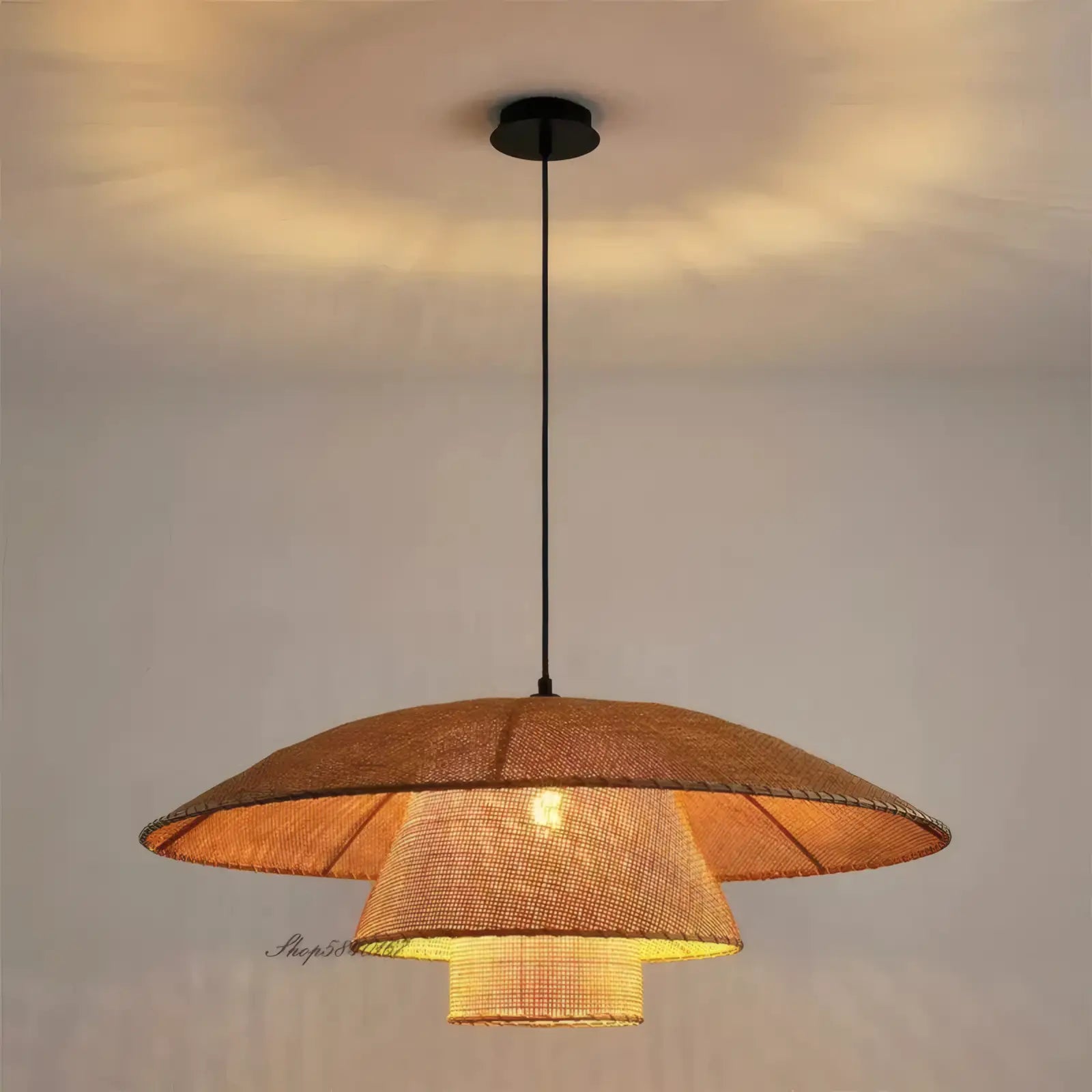 Natural Rattan Pendant Light
