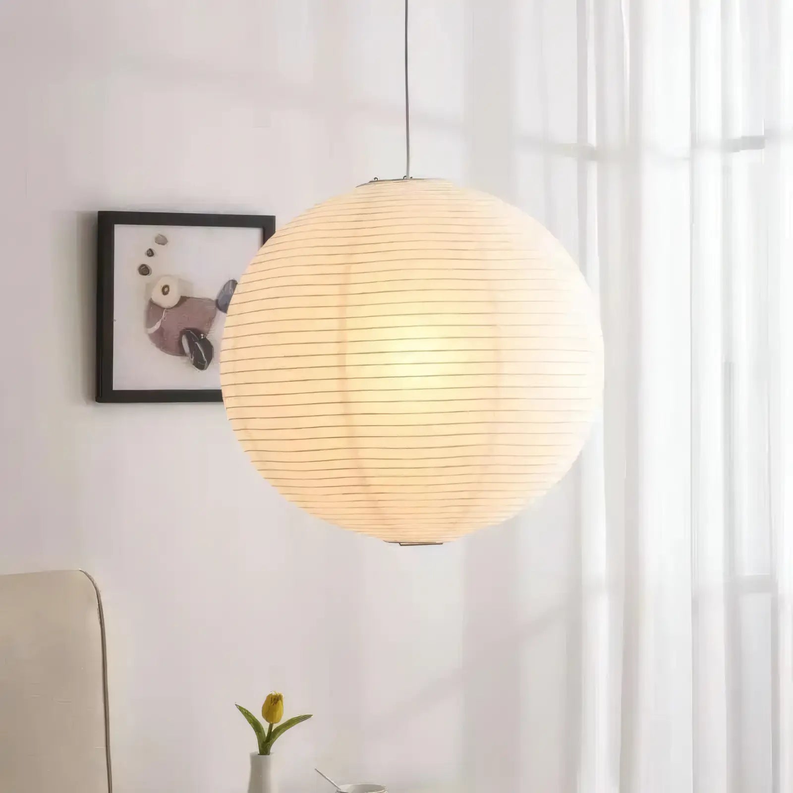 Japanese Rice Paper Pendant Light