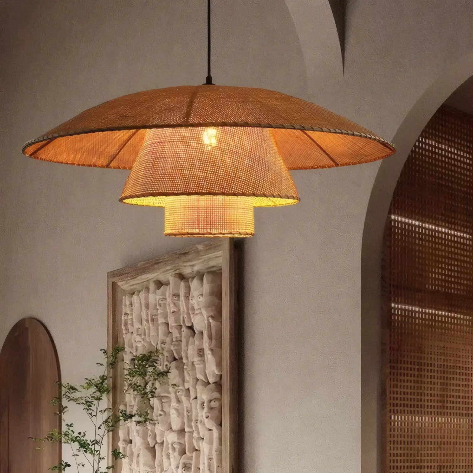 Natural Rattan Pendant Light